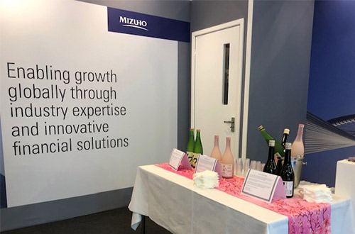 Sake drinks on a table