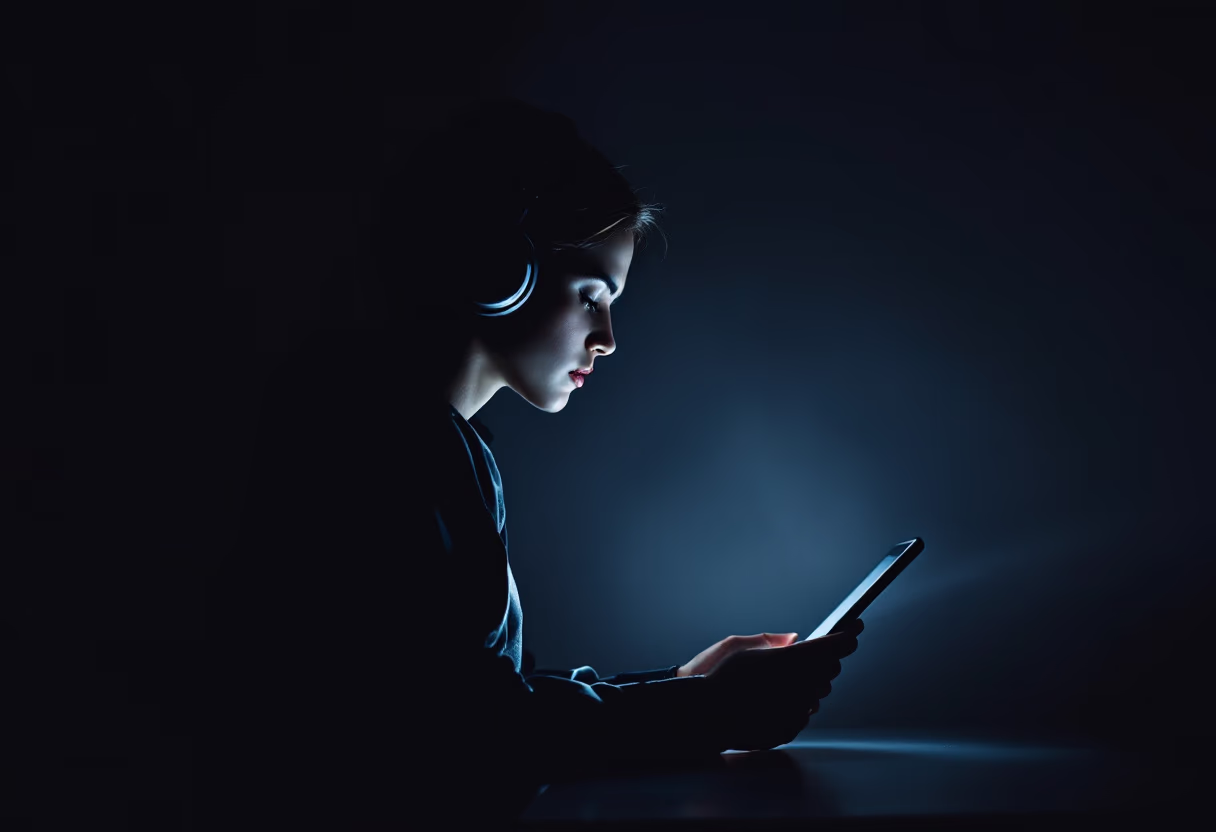 image of students attending an online class (for a edtech)