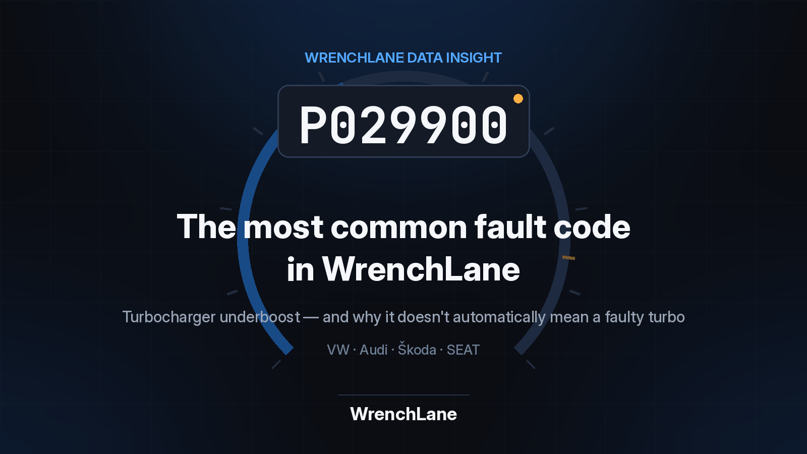 P029900 är den vanligaste felkoden i WrenchLane – varför är turborelaterade problem så vanliga i Volkswagen-koncernens bilar?