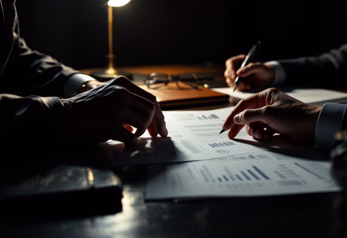 image of meeting with financial advisors