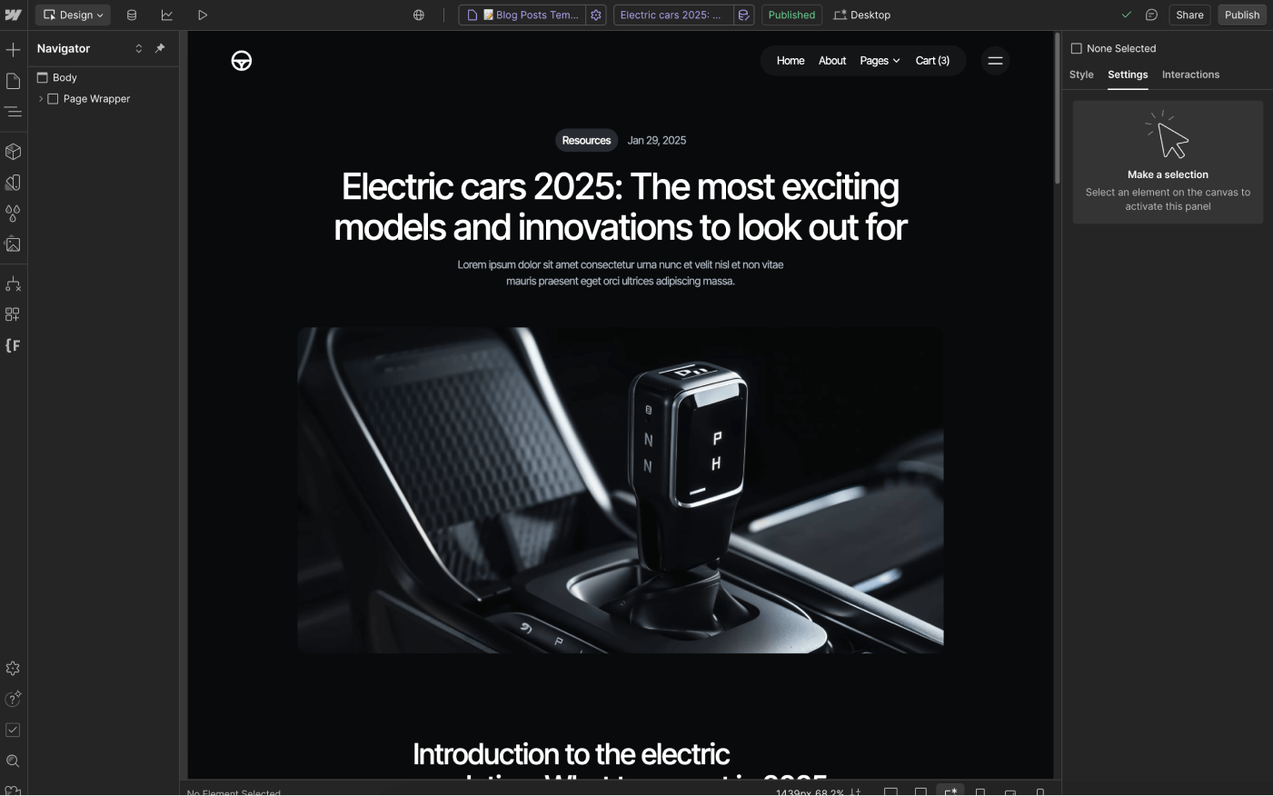 CMS Page - Motorflow - Webflow Template | BRIX Templates