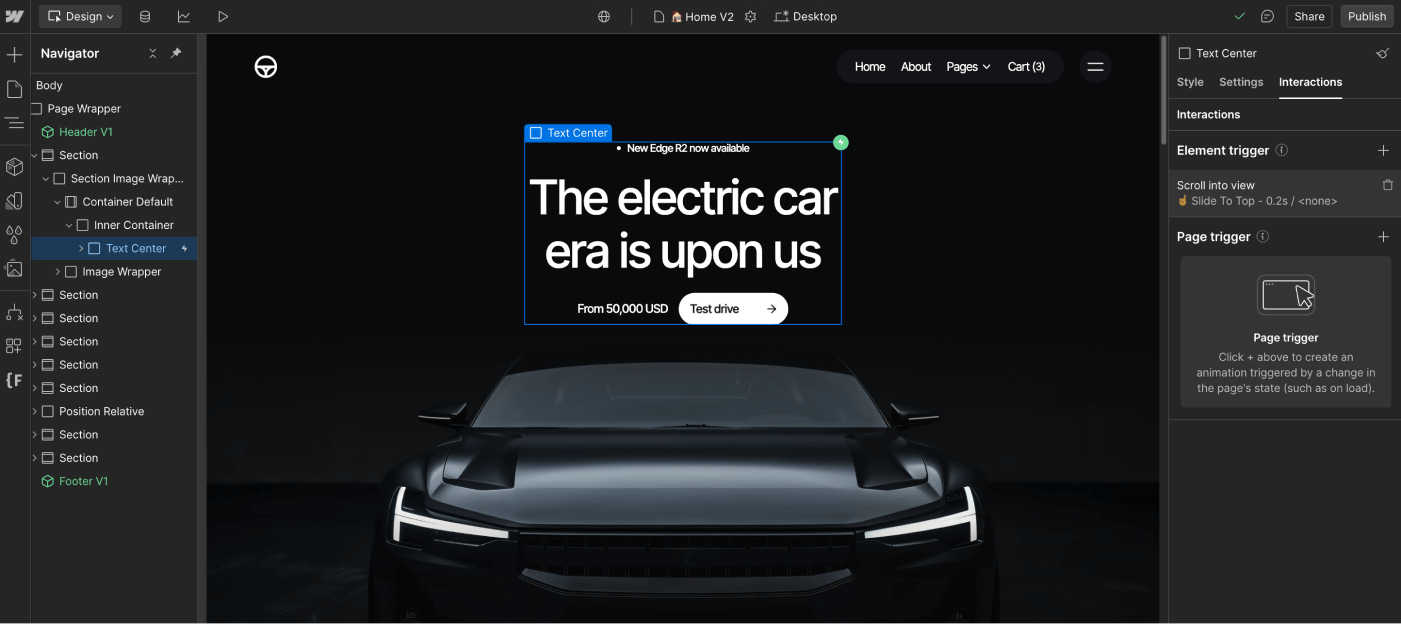 Animations - Motorflow - Webflow Template | BRIX Templates