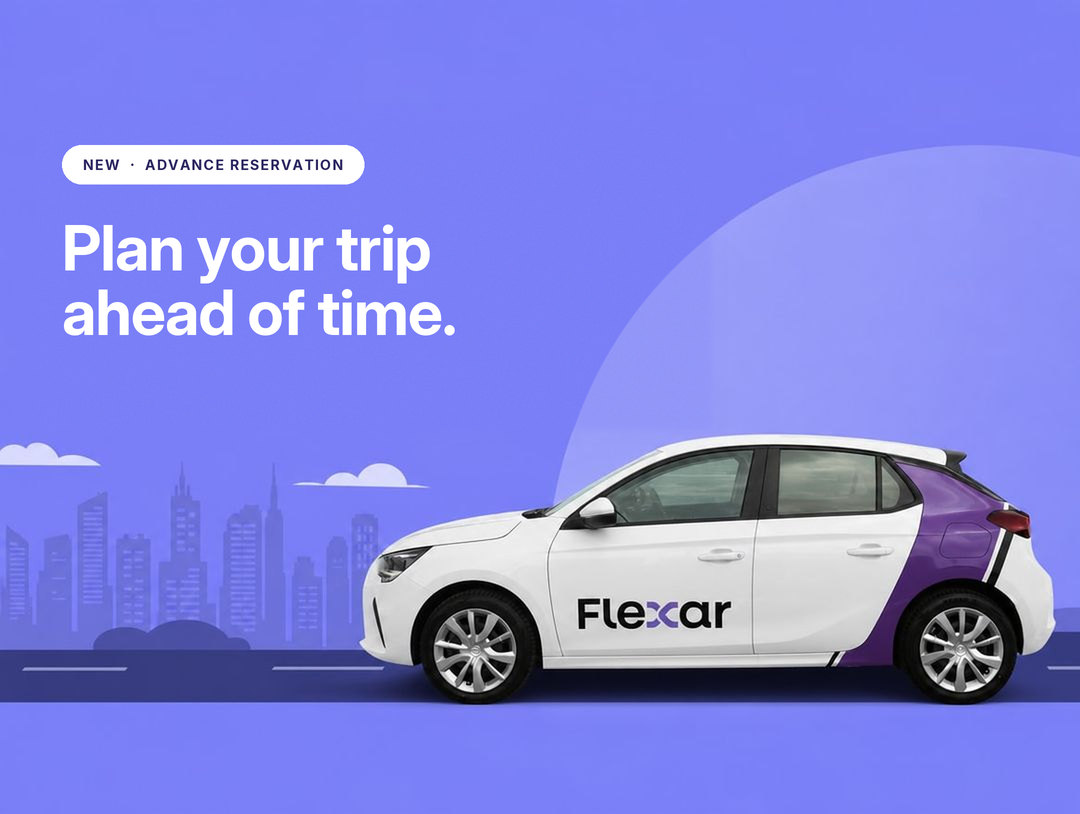 Advance Reservation: Reserve a Flexar Car Up to 7 Days Ahead