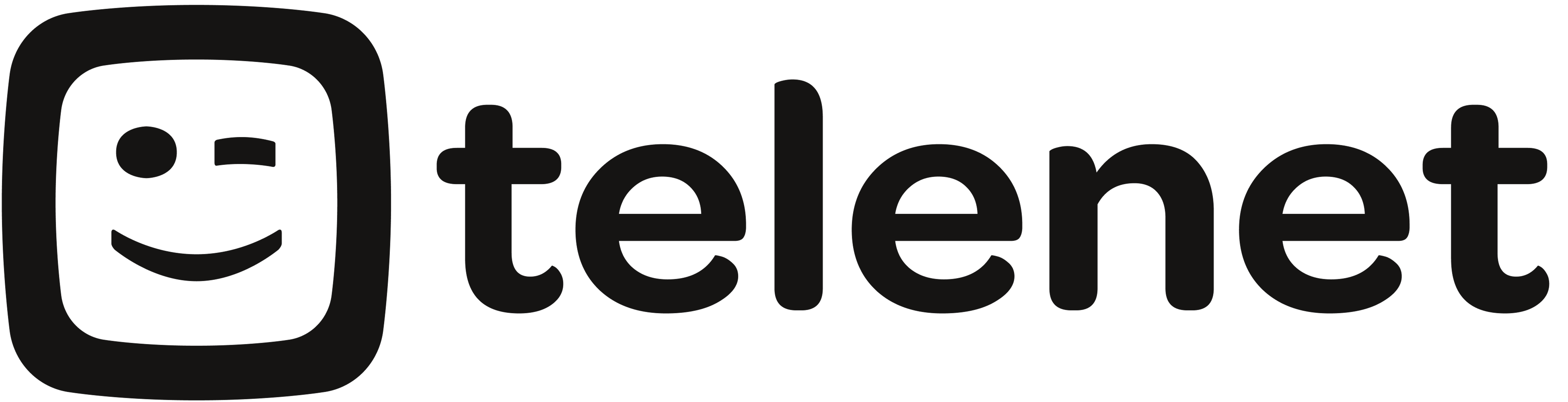 Telenet logo with a winking smiley face inside a rounded square followed by the word 'telenet'.