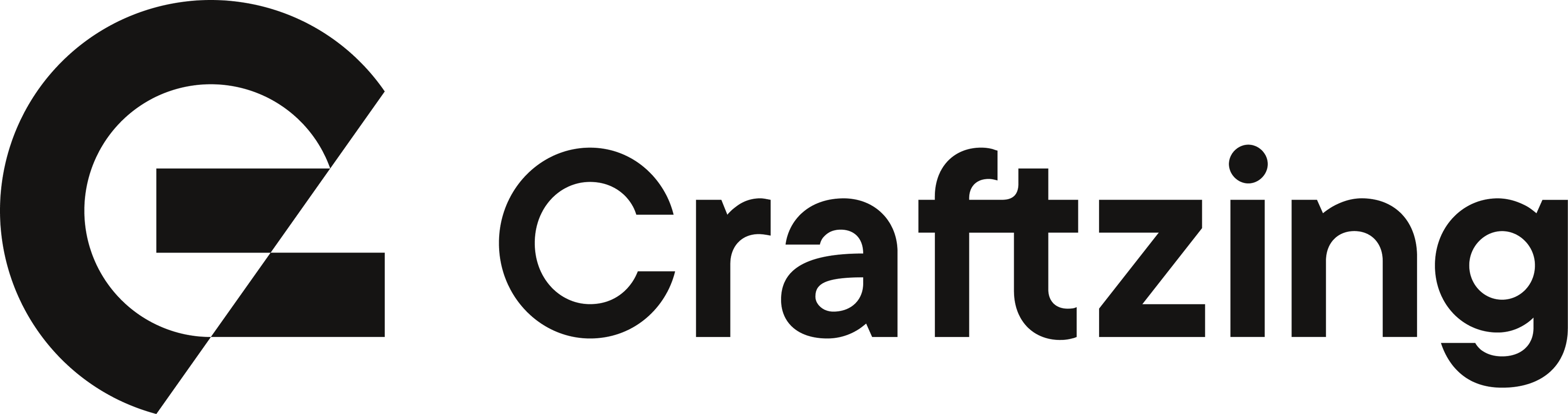 Craftzing company logo with stylized letter G and text.