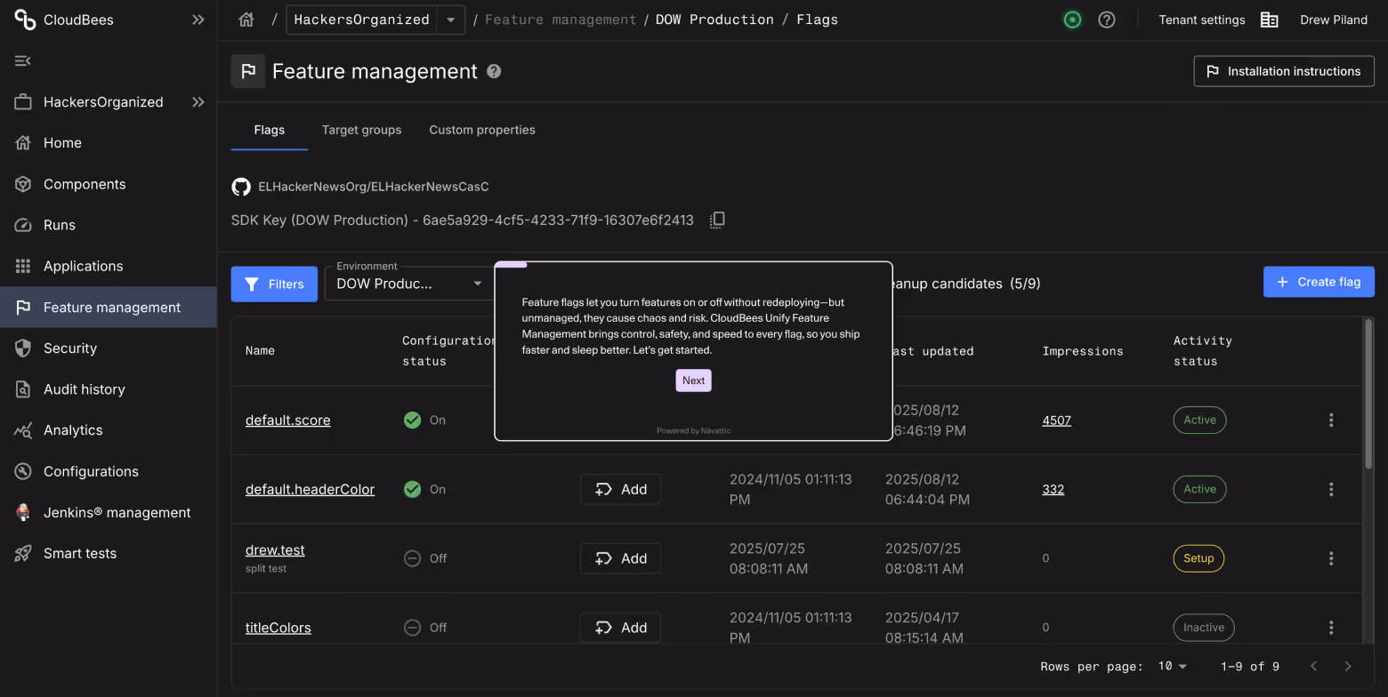 Feature Management demo