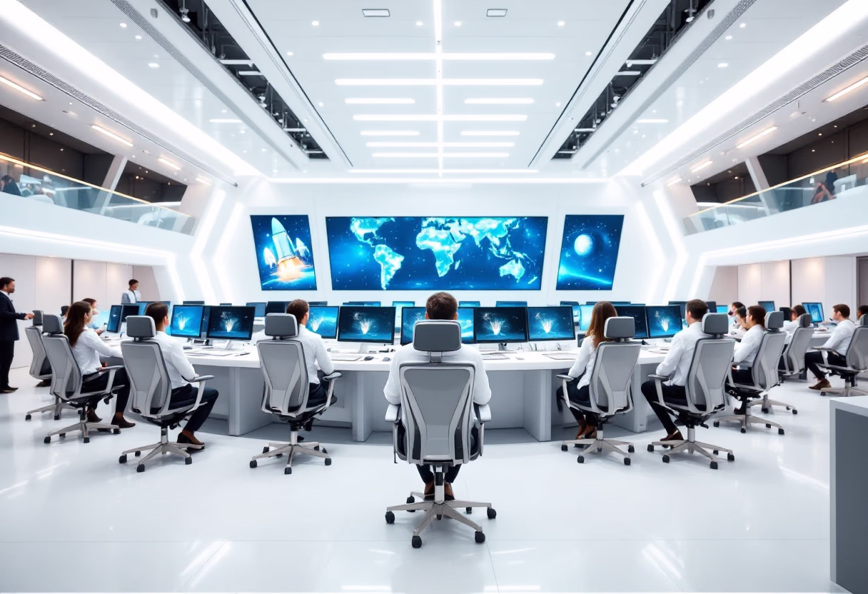 image of mission control room