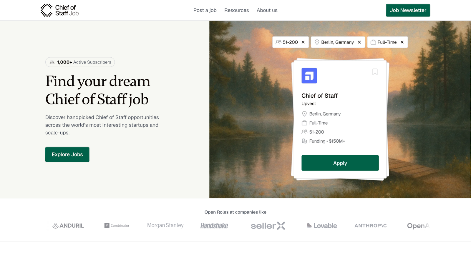 Chief Of Staff Job Board