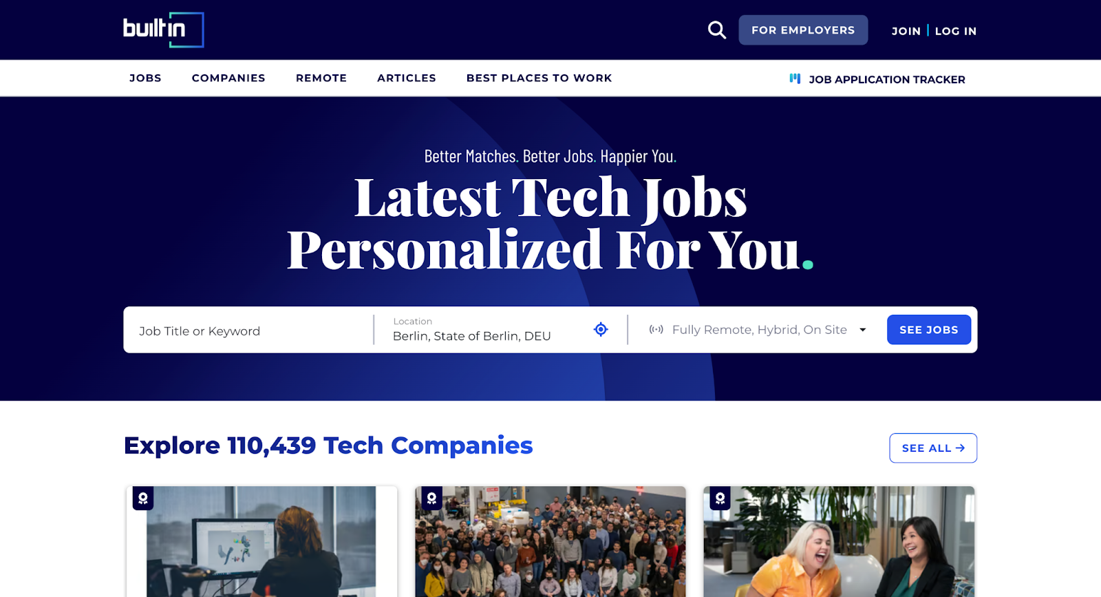 Built in Job Board for Chief of Staff Jobs