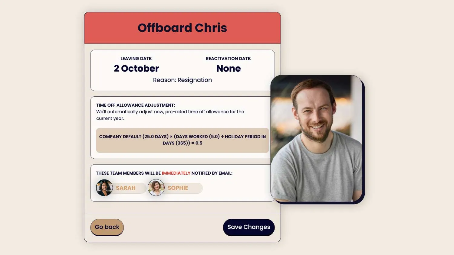 Automated offboarding
