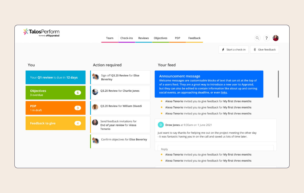 Talos dashboard