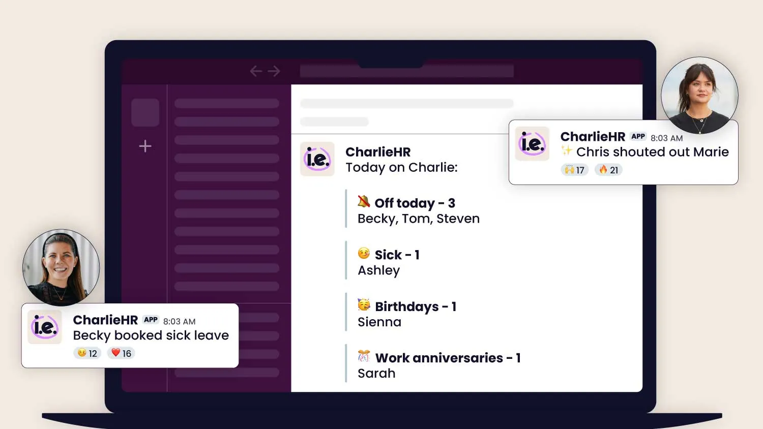 Charlie slack integration