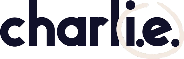 charlie logo for violet backgrounds