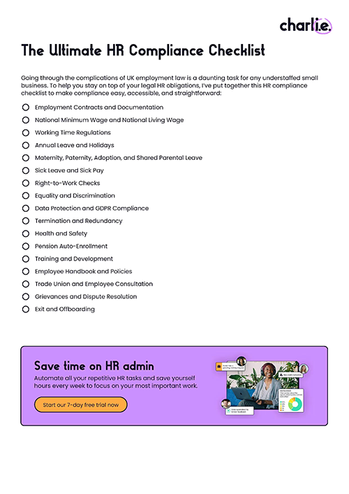 HR compliance checklist