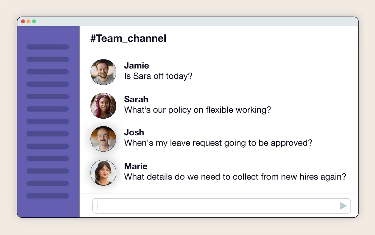 Confused team members