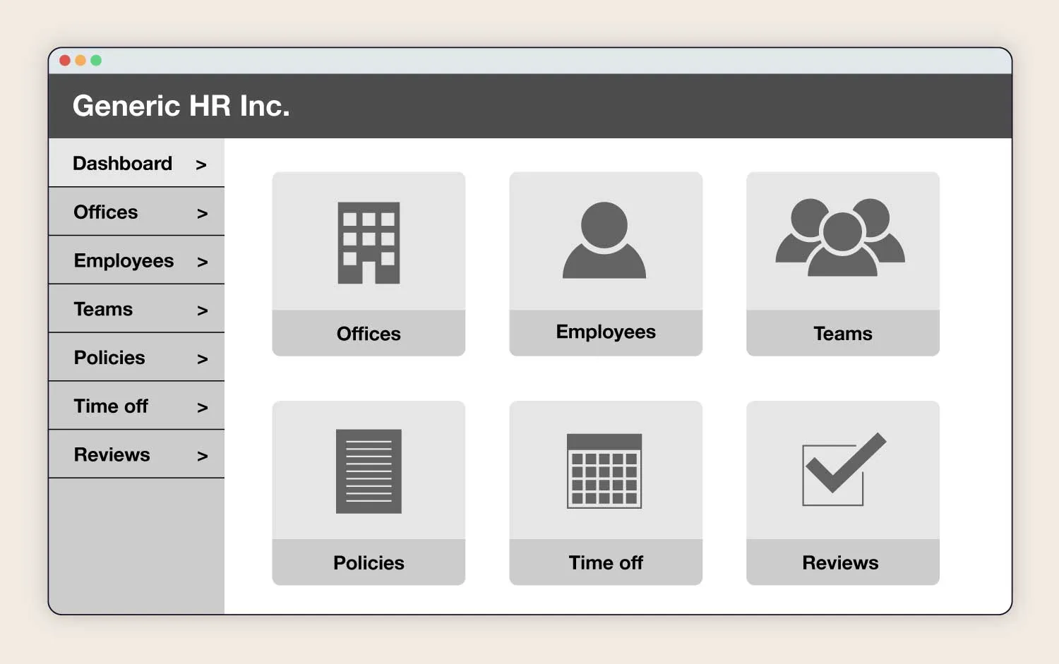 An example of generic HR software