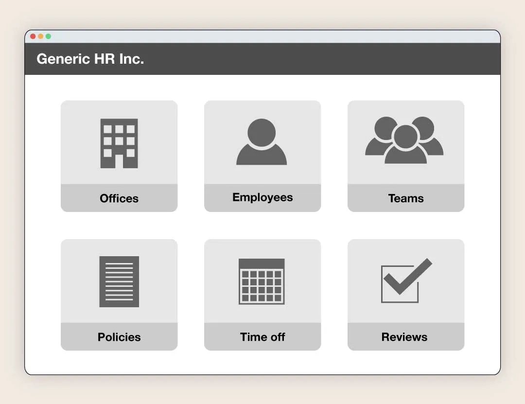An example of generic HR software