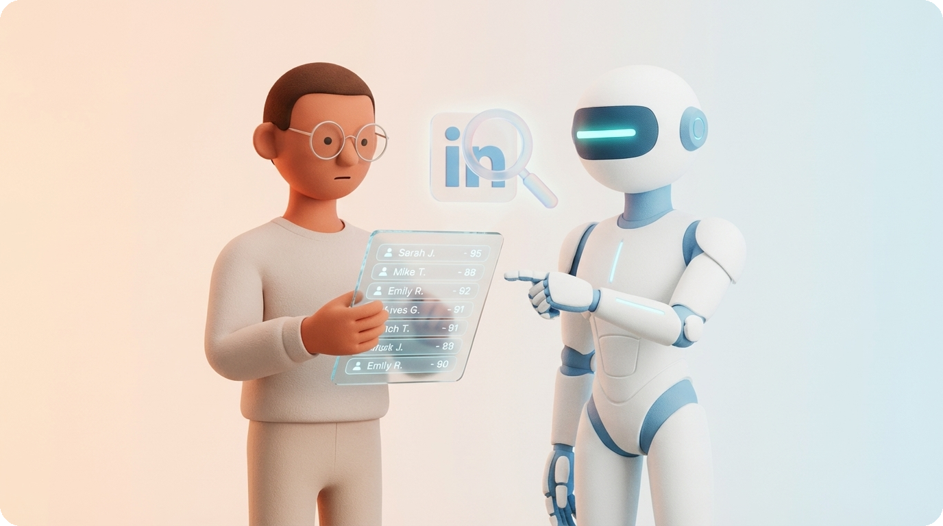 Leo and Rob-in reviewing a qualified lead list together