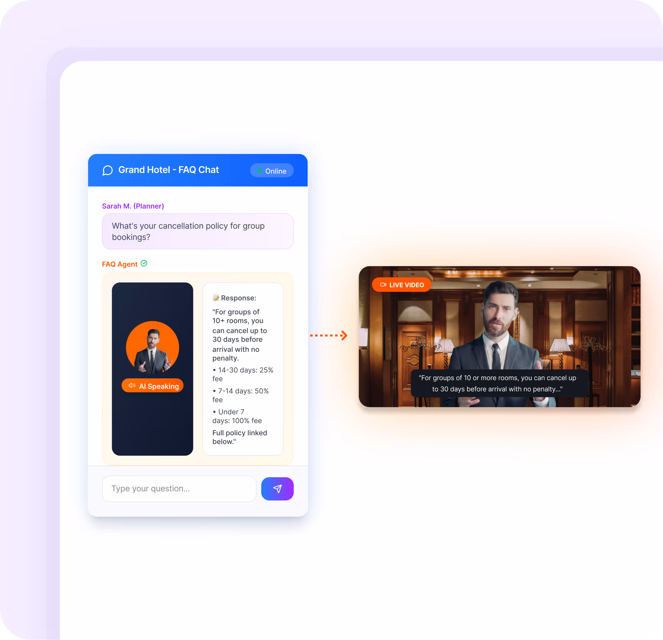 Automates answers to common questions, improving response times.