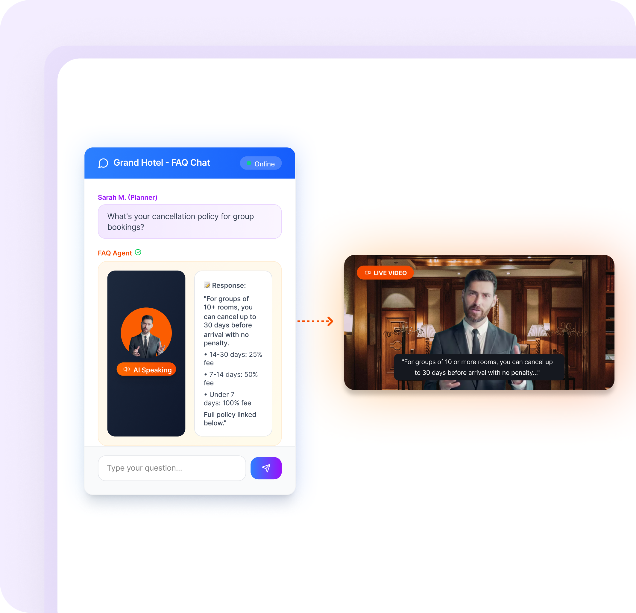 Automates answers to common questions, improving response times.