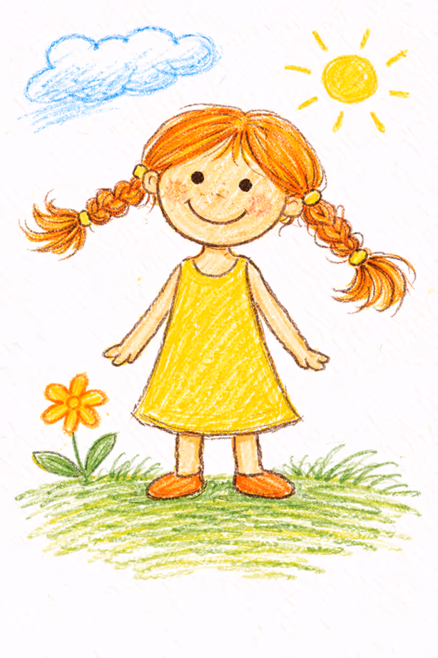 Zeichnung von Team der Kita Oberlin