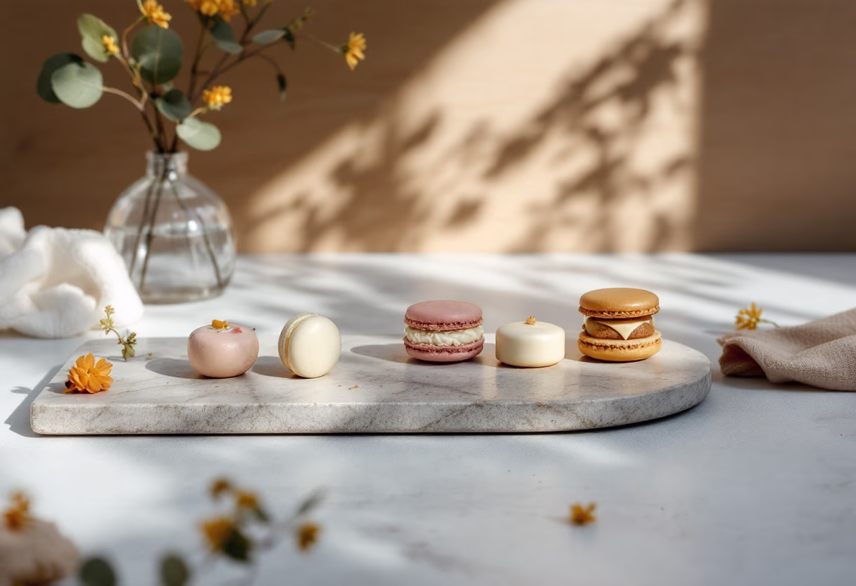 image of a pastry selection for a coffee shop & cafe