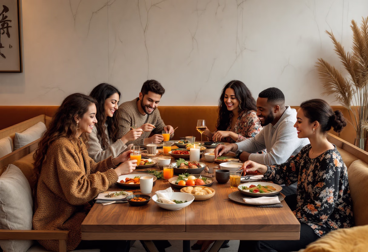 image of friends dining at a chinese restaurant