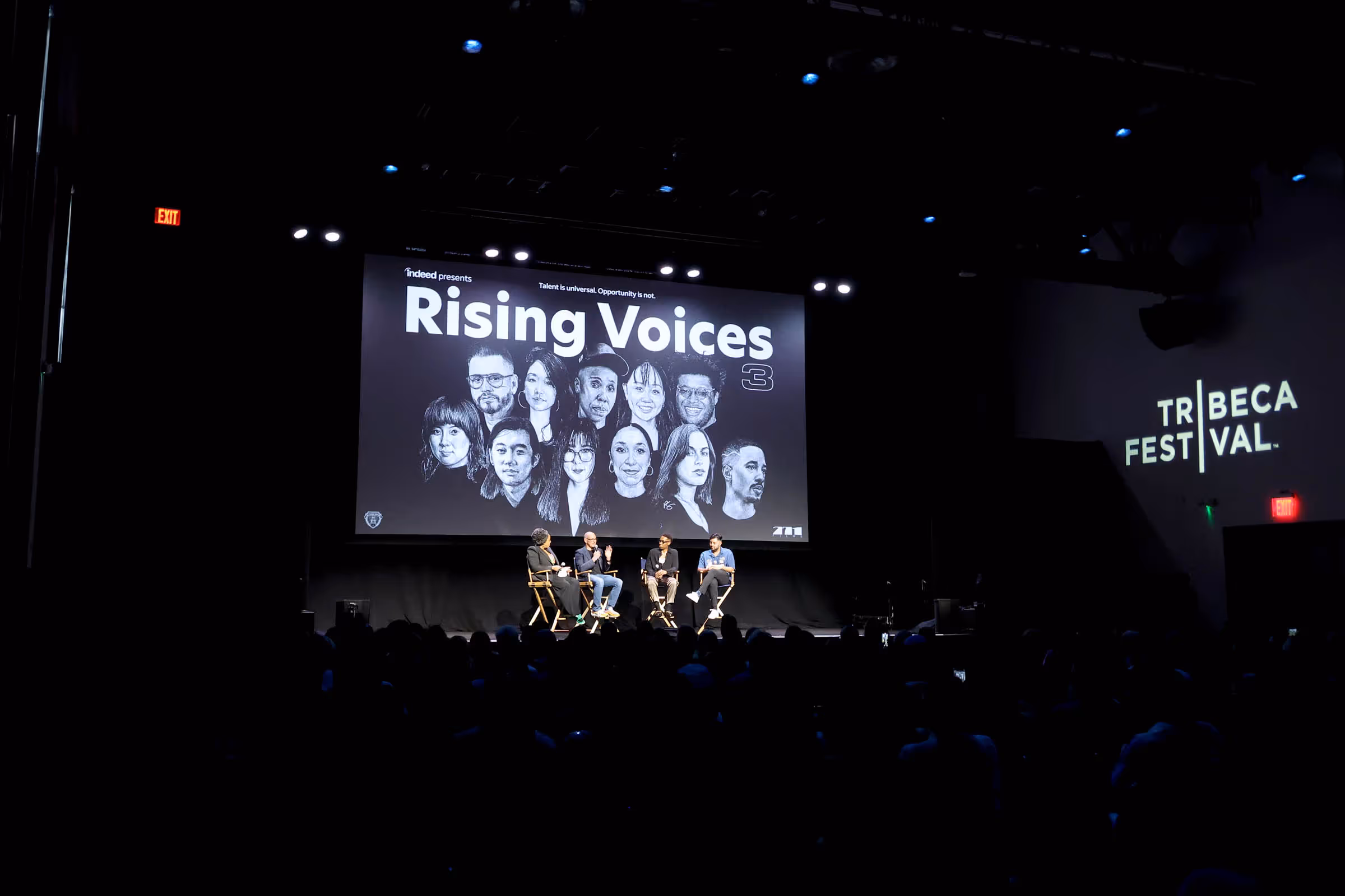 a group of people on a stage