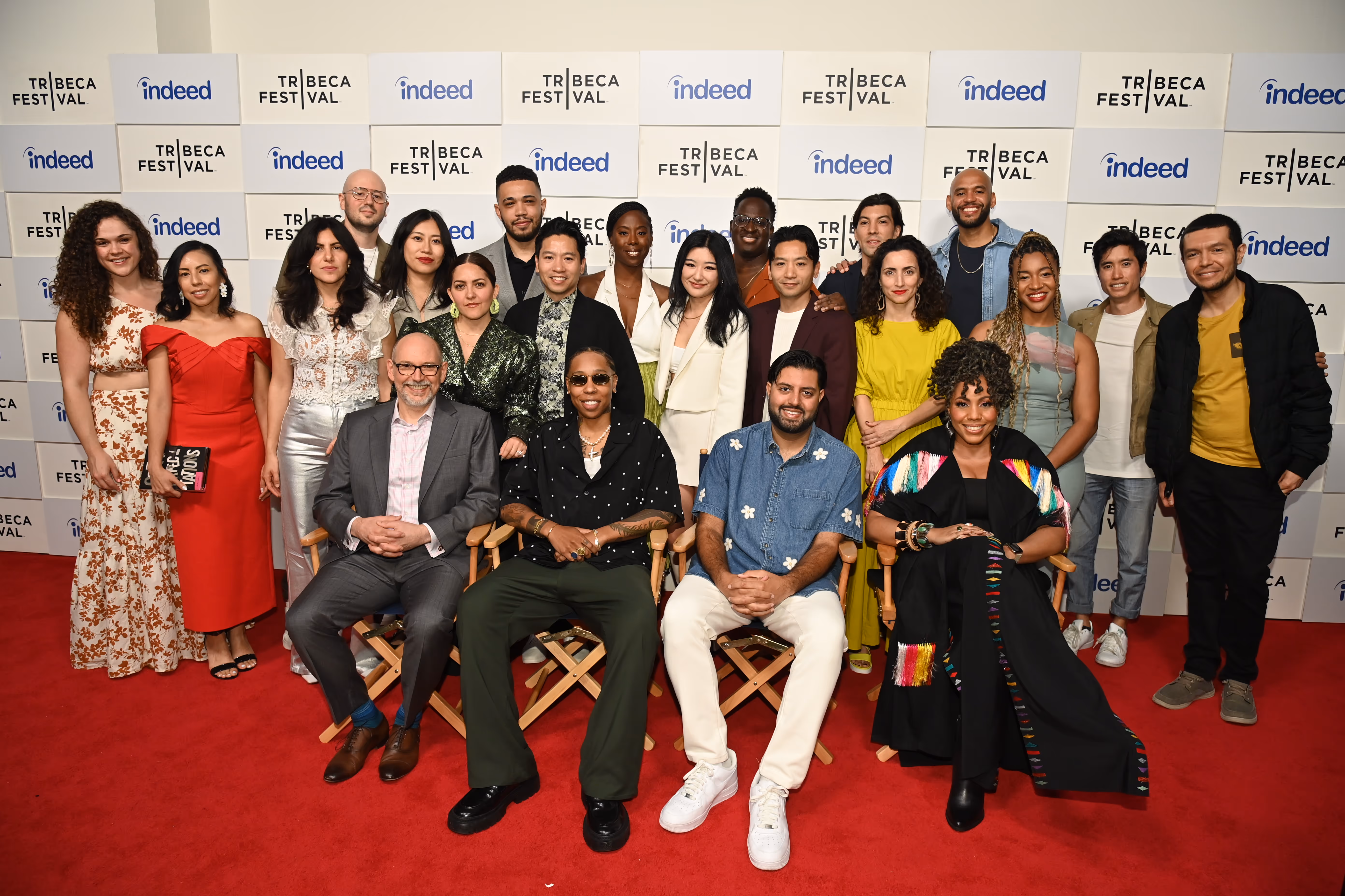 a group of people posing for a photo