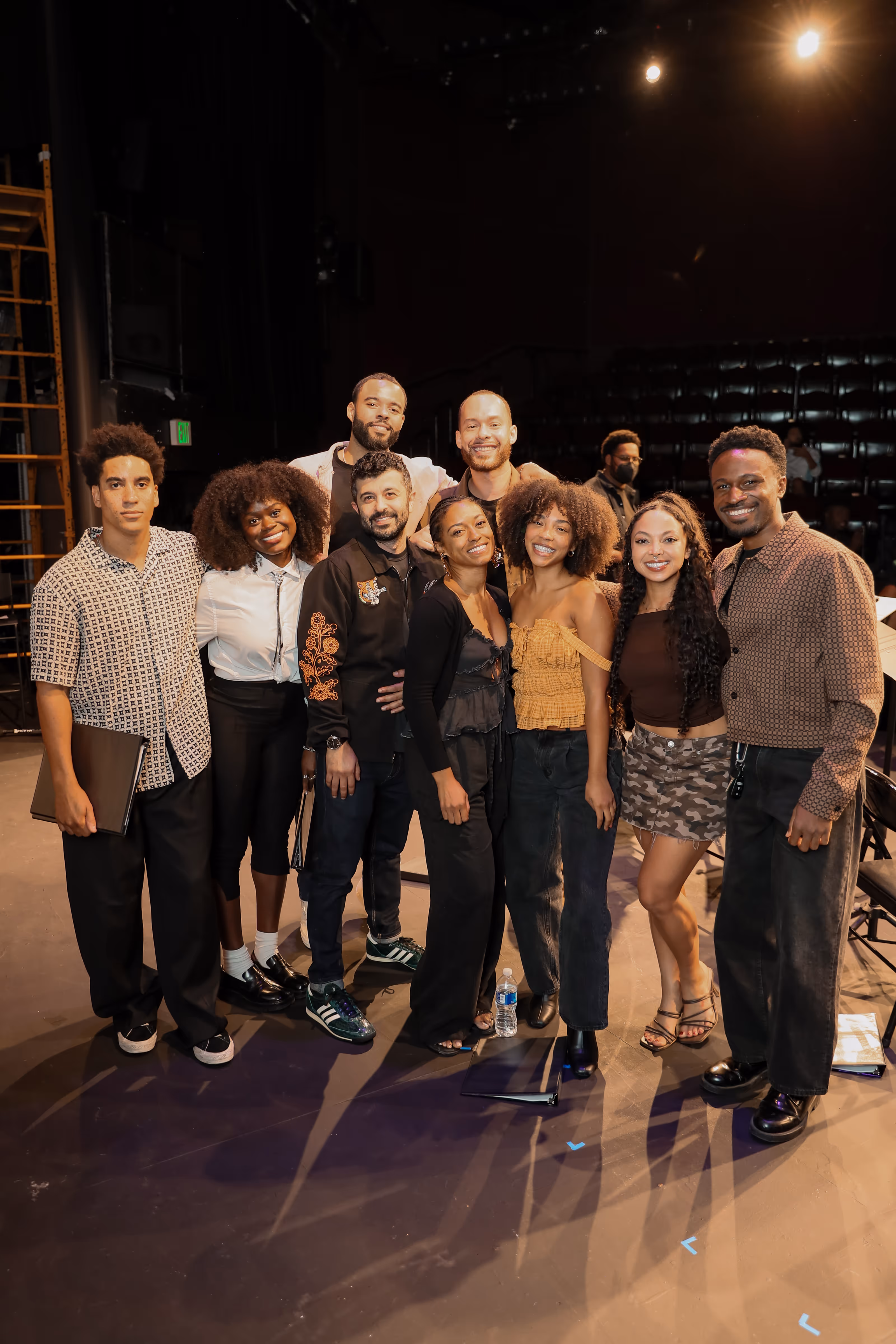 a group of people posing for a photo