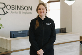 Abby, dental assistant at Robinson Dental.