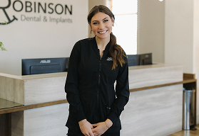 Landri, dental assistant at Robinson Dental.
