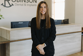 Kacie, dental assistant at Robinson Dental.