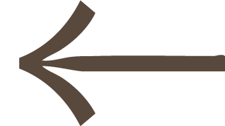Bold left-pointing arrow with curved lines at the tail.
