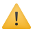 Yellow warning triangle with black exclamation mark in the center.