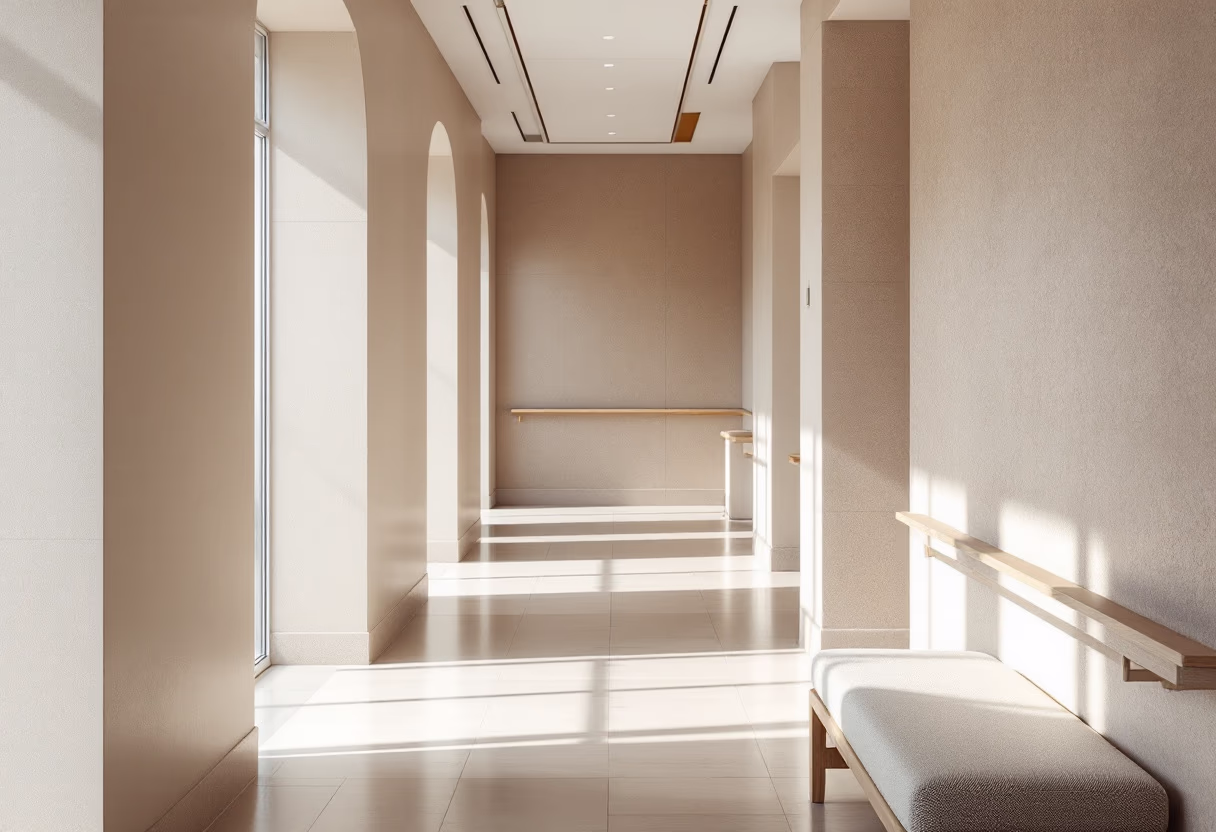 [background image] image of a hospital hallway (for a medical clinic)