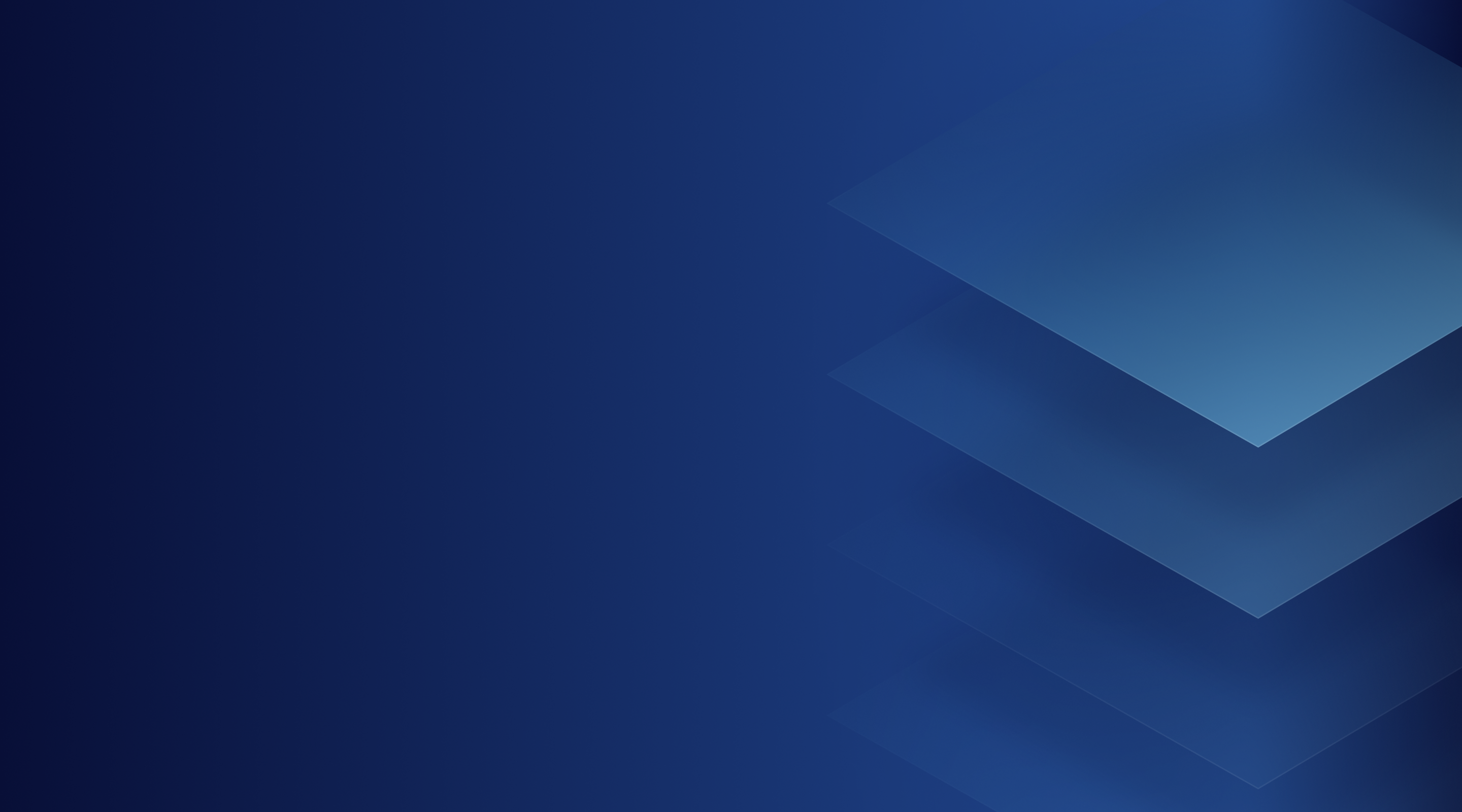 Abstract blue geometric background with layered angular shapes