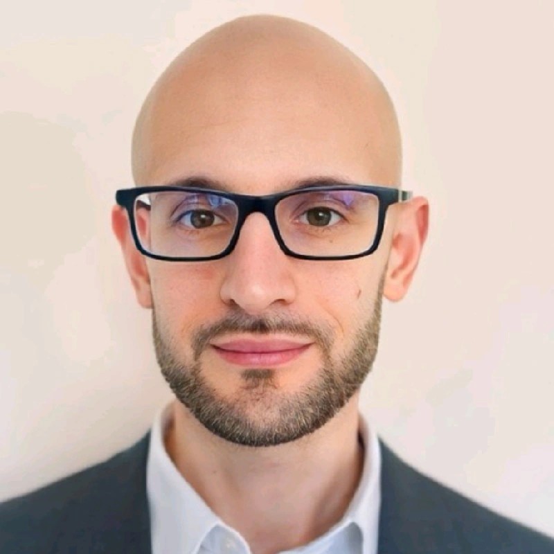 [headshot] image of satisfied customer shaking hands with company representative (for a fintech company)