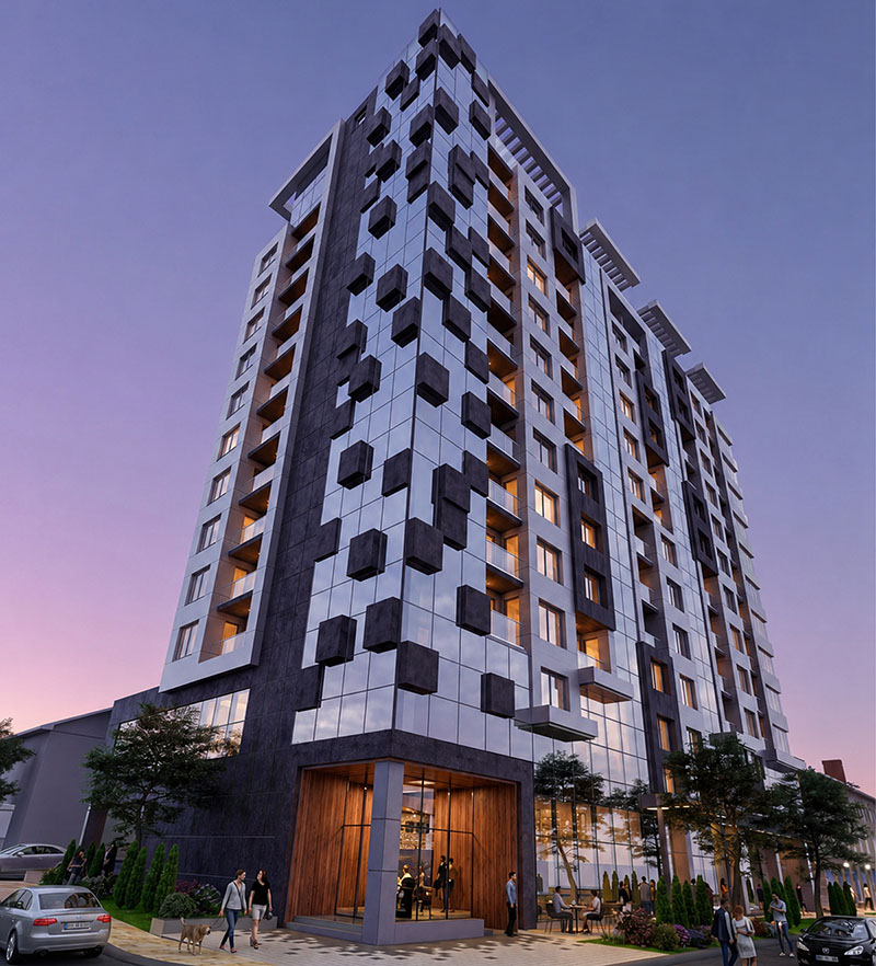 Mixed-Use Residential Complex – Architectural Concept