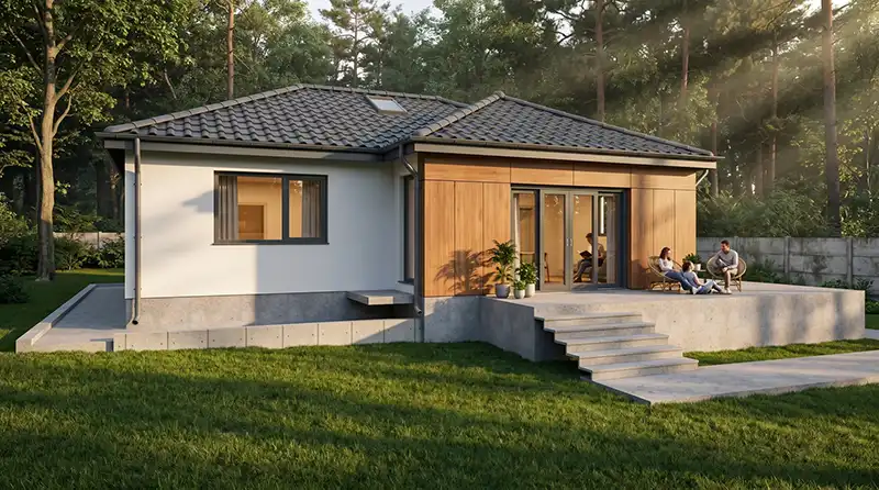 Villa with a garage – Yanchova Polyana residential area, Aksakovo