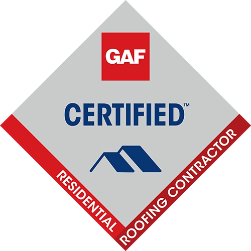 GAF certified roofing contractor logo
