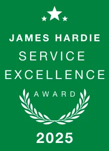 james hardie service excellence award 2025 logo
