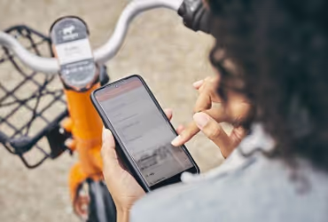 Phone and bike