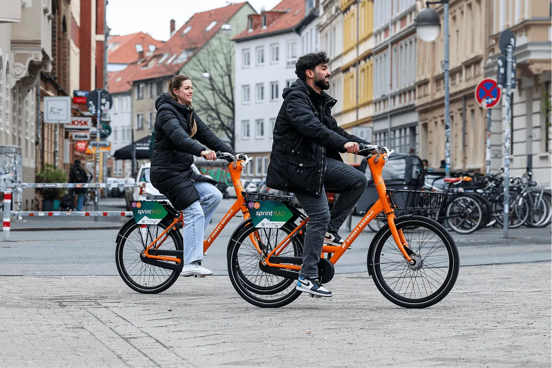 People biking together