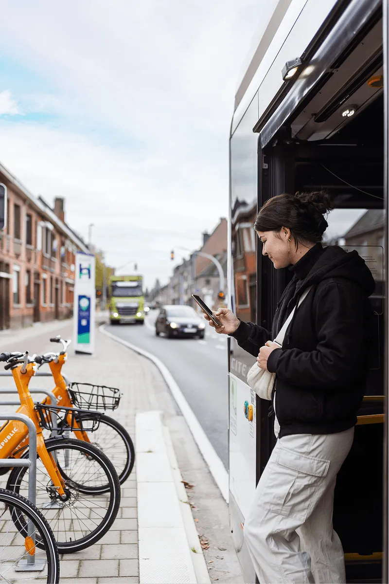 A street with bikes