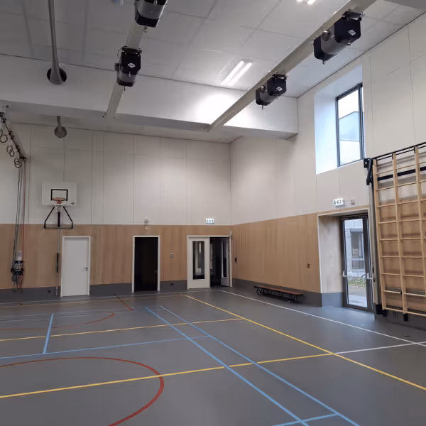 Inrichting gymzaal Kindcentrum Broekgraaf