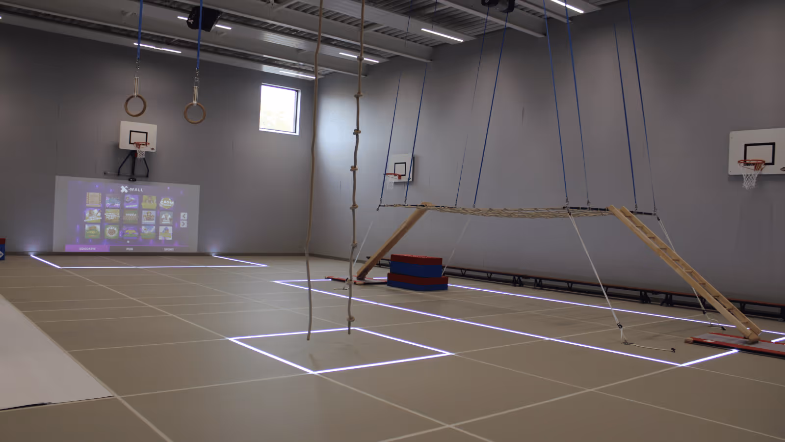 De gymzaal van het Drechtster College in Dordrecht