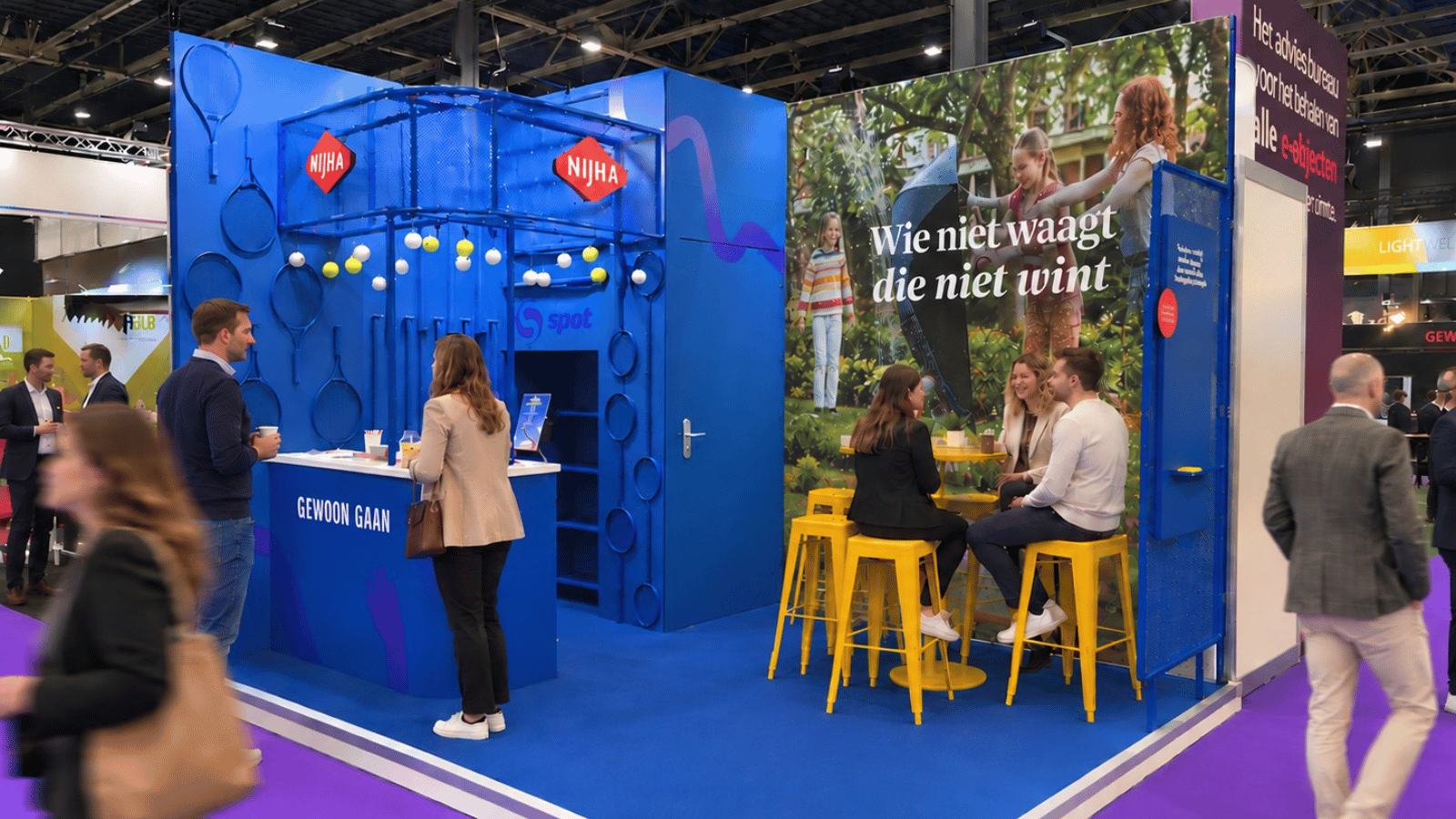 Nijha beursstand