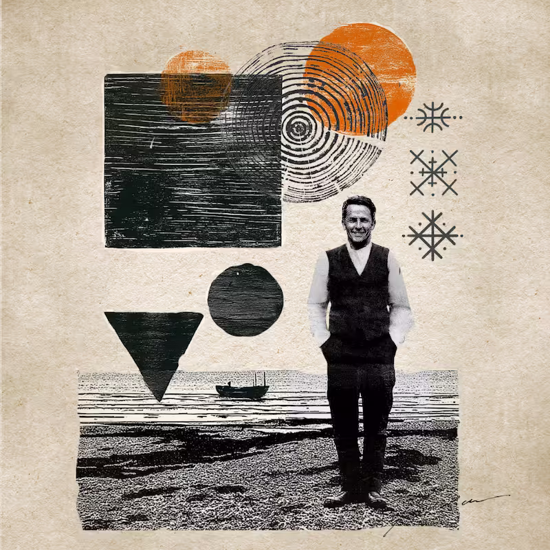 White sports car driving fast on a snowy mountain road with snow-covered hills and a partly cloudy sky.