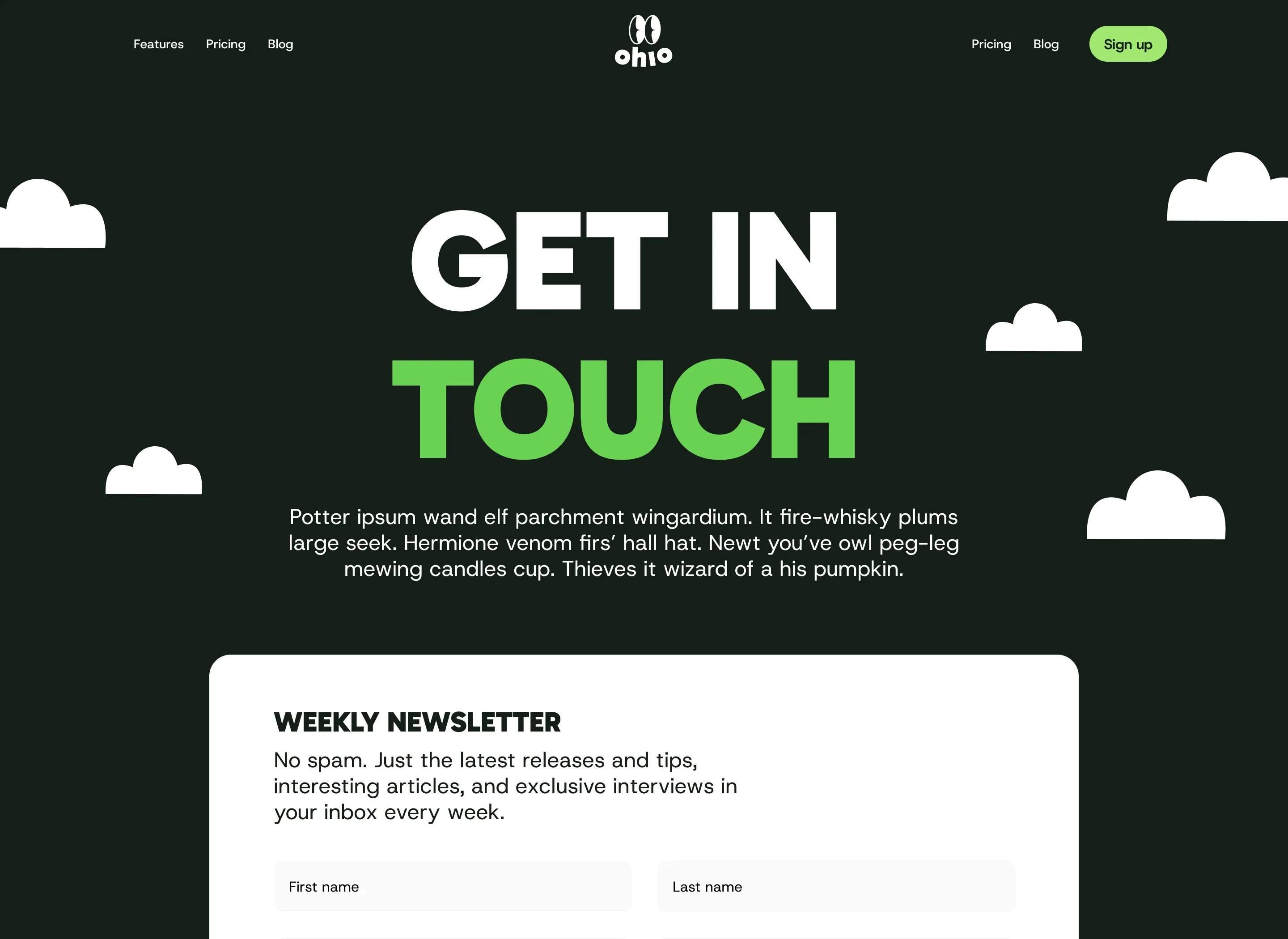 Saas Webflow Template - Ohio - Designed by Azwedo.com and Wedoflow.com
